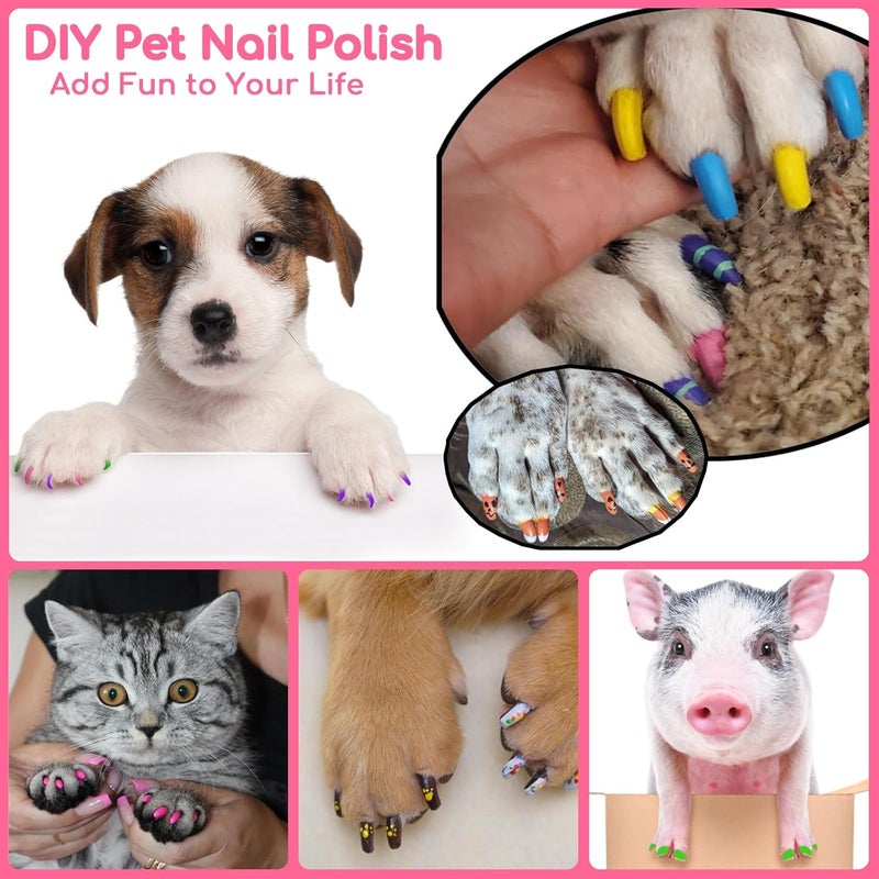 OLINGYOU Dog Nail Polish， Dog Nail Polish Pens Quick Dry-20 Colors, Pet Nail Polish Set for Dogs， DIY Dogs Puppy Nails, Dog Safe Nail Polish Non Toxic, Odorless, Easy to Apply - Image 5